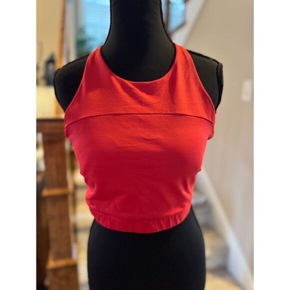 Outdoor Voices Raspberry Sports Bra Crop Top Size M Activewear Performance - Picture 4 of 9